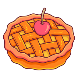 pie de manzana sticker