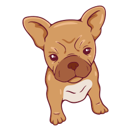 bulldog francés sticker