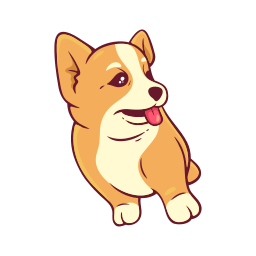 corgi sticker