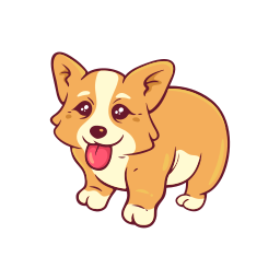 corgi sticker