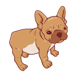 bulldog francés sticker