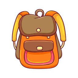 Girl Packing Bag For School Royalty Free SVG, Cliparts, Vectors