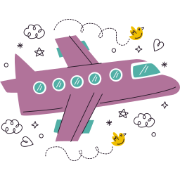 avión sticker