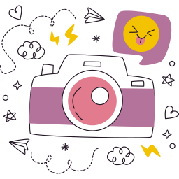 cámara fotográfica sticker