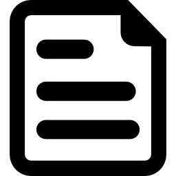 Document with folded corner - Free interface icons