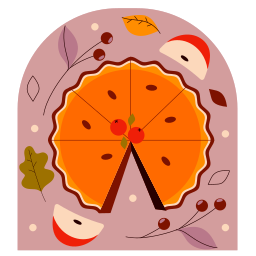 pie de manzana sticker