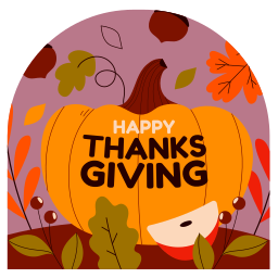 Thanksgiving sticker