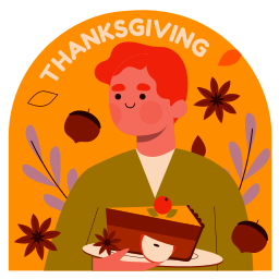 Thanksgiving sticker