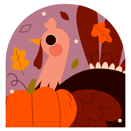 Thanksgiving sticker