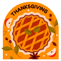 Thanksgiving sticker