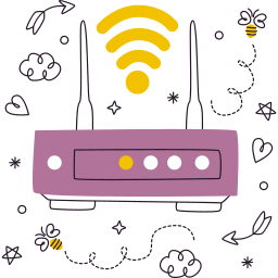 router de wifi sticker