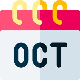 October - Free time and date icons