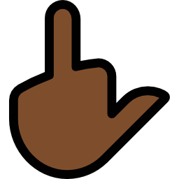 Middle finger - Free gestures icons
