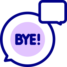 Bye - Free communications icons