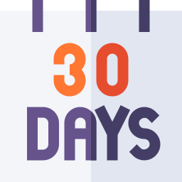 30 days - Free time and date icons