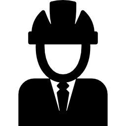 Businessman with helmet - Free people icons