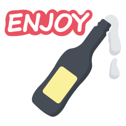 alcohol sticker