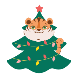 árbol de navidad sticker