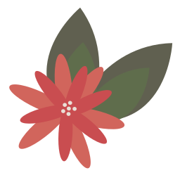 poinsettia sticker