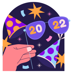 Pack of free New Year party stickers (SVG, PNG) | Flaticon