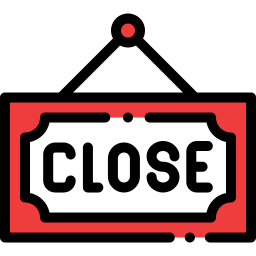 Closed - Free signs icons