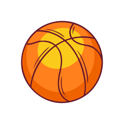 pelota de baloncesto sticker