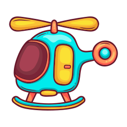 helicóptero sticker