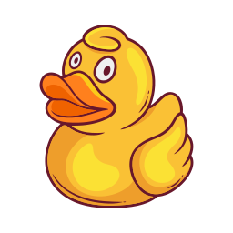 pato de goma sticker