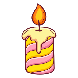 Stickers de Velas - Stickers de cumpleaños y fiesta gratis