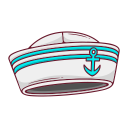 sombrero de marinero sticker