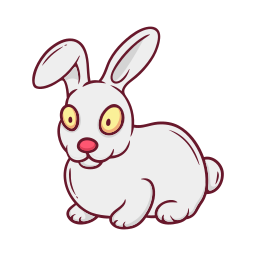 Rabbit sticker
