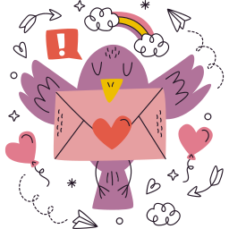 carta de amor sticker