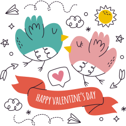 día de san valentín sticker