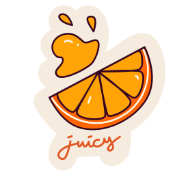 naranja sticker