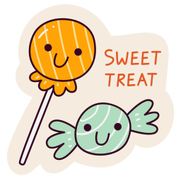 Candy Stickers - Free food and restaurant Stickers