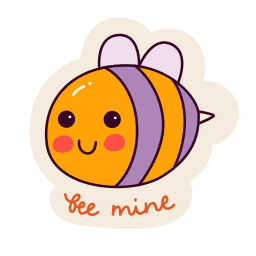 abeja sticker