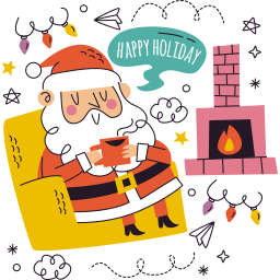 papá noel sticker