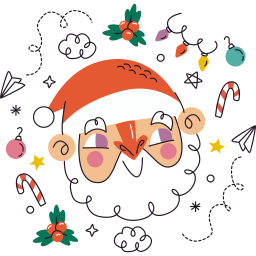 papá noel sticker