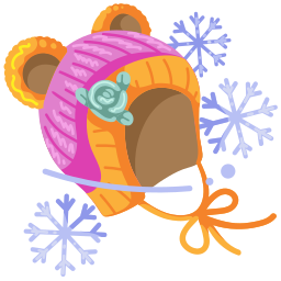 sombrero de invierno sticker