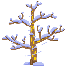 Árbol de invierno sticker