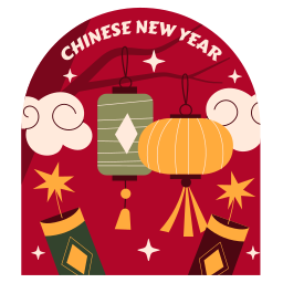 año nuevo chino sticker