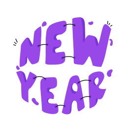 año nuevo sticker