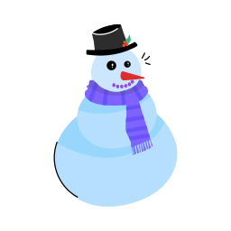 monigote de nieve sticker