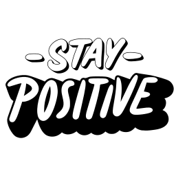 mantente positivo sticker