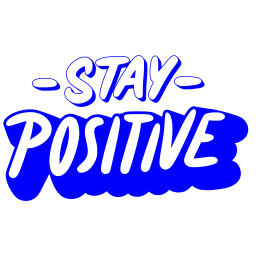 mantente positivo sticker