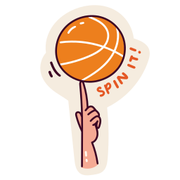 baloncesto sticker