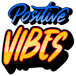 vibras positivas sticker