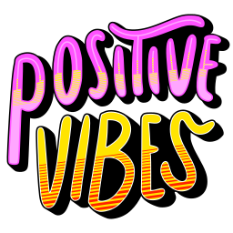 vibras positivas sticker