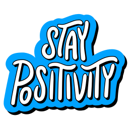 mantente positivo sticker