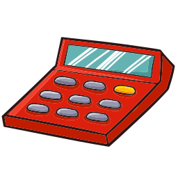 cartoon calculadora sticker